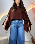 Off-Shoulder Strapless Cropped Top And Shawl Two-Piece Set