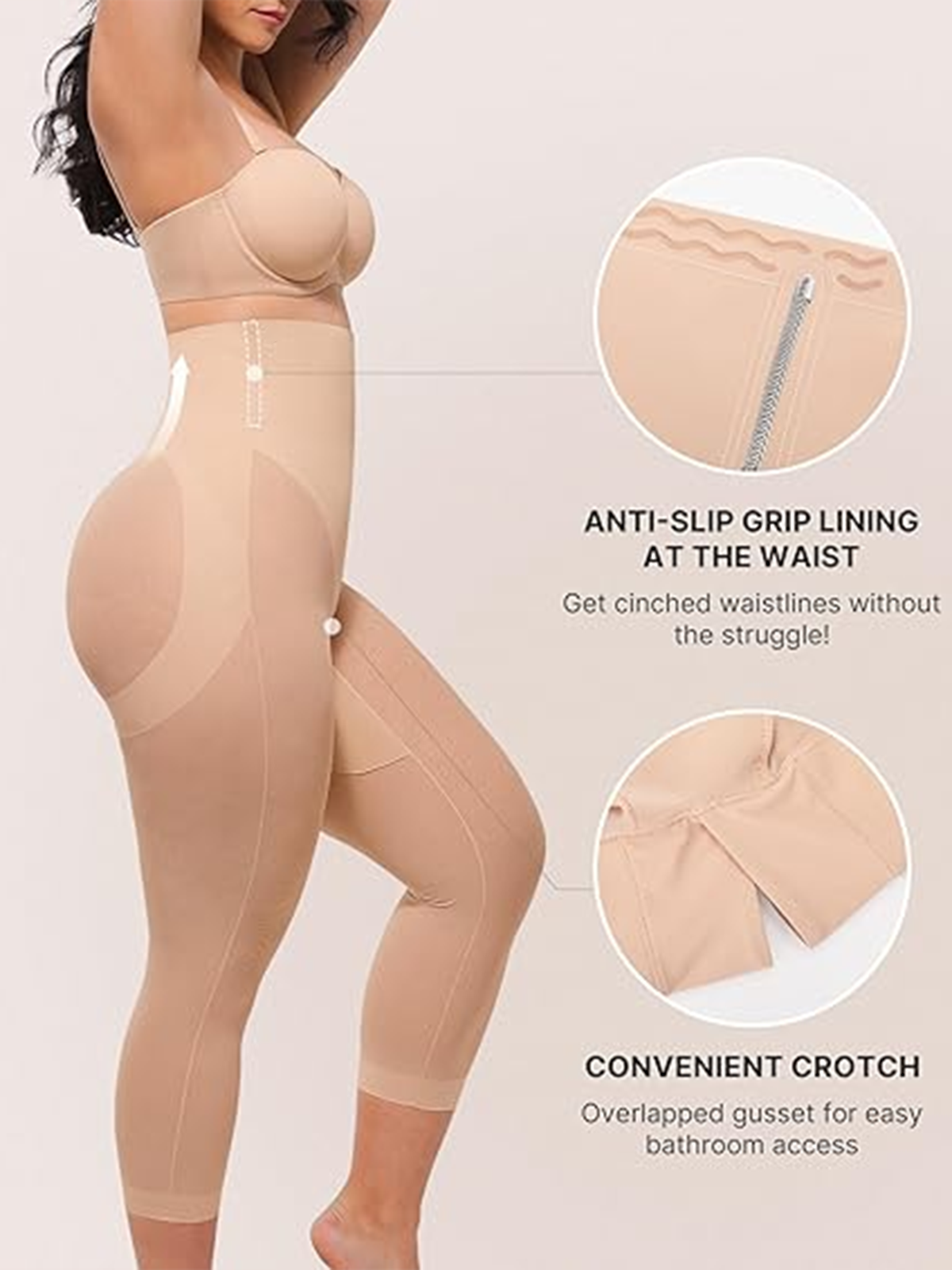 Women's Seamless Tight Shaping Hip Lifting Capri Pants