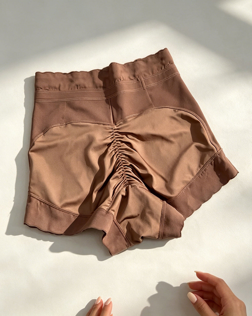 High-Waisted Lace Trim Tummy & Butt Lifting Shaper Shorts